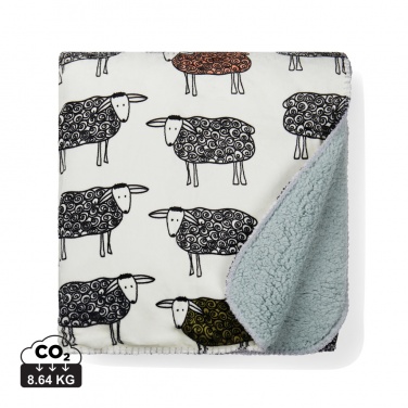 Logo trade promotional giveaways picture of: VINGA Sheep GRS recycled PET pile blanket