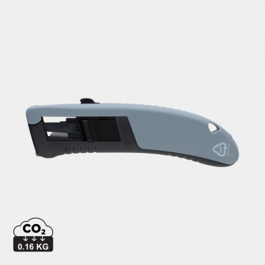 Logo trade advertising products image of: RCS certified recycled plastic Auto retract safety knife