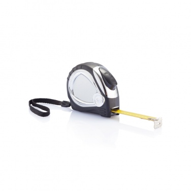 Logo trade advertising products image of: Chrome plated auto stop tape measure