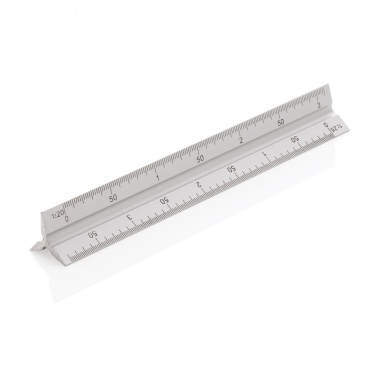 Logo trade promotional items picture of: 15cm. Aluminum triangular ruler