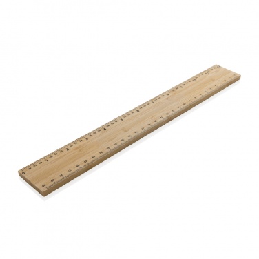 Logo trade promotional merchandise picture of: Timberson extra thick 30cm double sided bamboo ruler