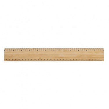 Logo trade advertising products picture of: Timberson extra thick 30cm double sided bamboo ruler