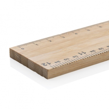 Logo trade promotional gifts image of: Timberson extra thick 30cm double sided bamboo ruler