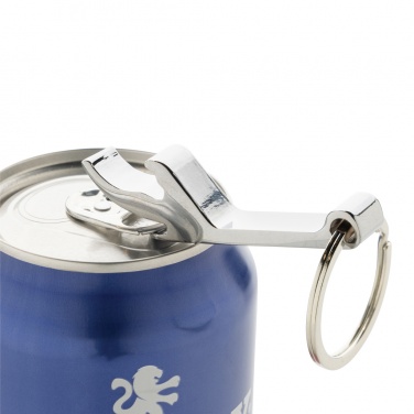 Logotrade promotional merchandise picture of: RCS recycled zinc alloy bottle opener keychain