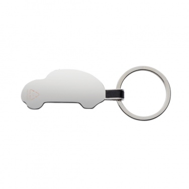 Logo trade promotional products picture of: RCS recycled zinc alloy car keyring