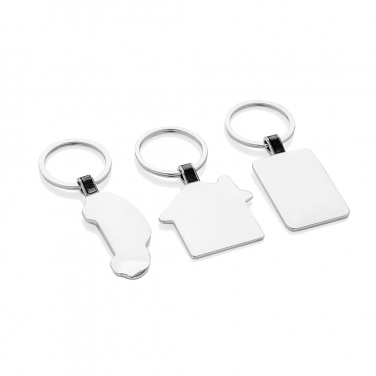 Logotrade promotional item image of: RCS recycled zinc alloy car keyring