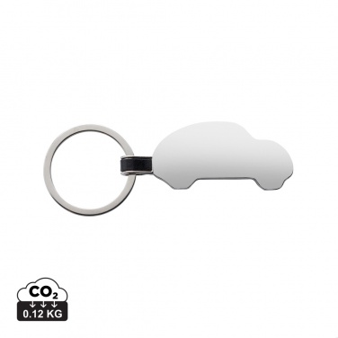 Logo trade corporate gift photo of: RCS recycled zinc alloy car keyring