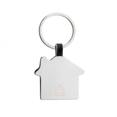 Logo trade promotional giveaway photo of: RCS recycled zinc alloy house keyring