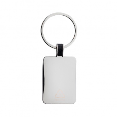 Logotrade business gift image of: RCS recycled zinc alloy rectangle keyring