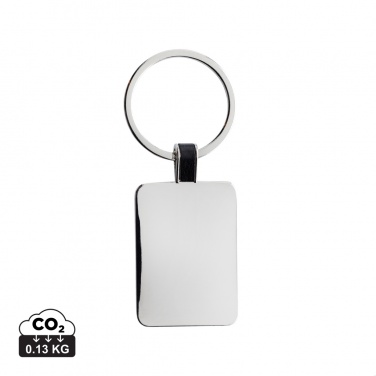 Logotrade promotional giveaway picture of: RCS recycled zinc alloy rectangle keyring