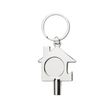 Logo trade promotional product photo of: RCS recycled zinc alloy 3 in 1 keychain