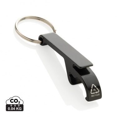 Logo trade promotional products image of: RCS recycled aluminum bottle and can opener