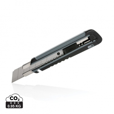 Logo trade promotional giveaway photo of: Refillable RCS rplastic heavy duty snap-off knife soft grip