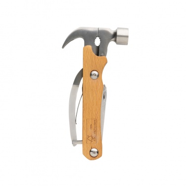 Logo trade promotional giveaways picture of: Wooden multi-tool hammer