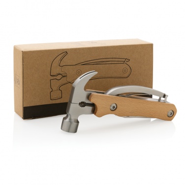 Logo trade corporate gifts image of: Wooden multi-tool hammer