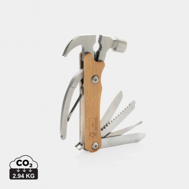 Logo trade business gift photo of: Wooden multi-tool hammer