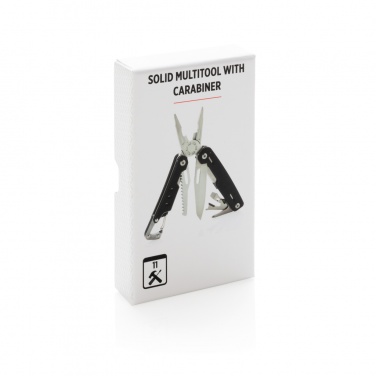 Logo trade promotional giveaway photo of: Solid multitool with carabiner