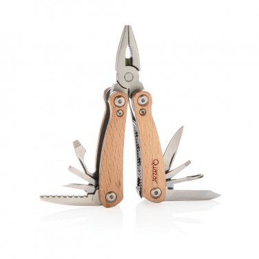 Logo trade promotional giveaway photo of: Wood multitool mini