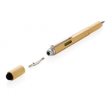 Logotrade promotional giveaway picture of: Bamboo 5-in-1 toolpen