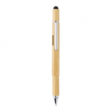 Logo trade promotional product photo of: Bamboo 5-in-1 toolpen