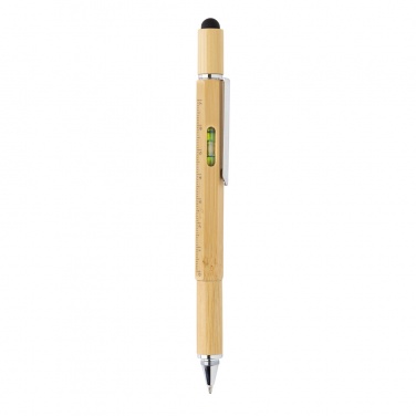 Logotrade promotional gift image of: Bamboo 5-in-1 toolpen