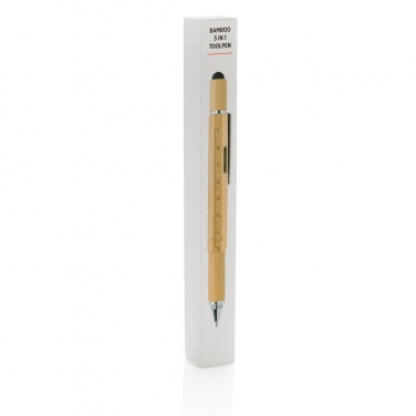 Logotrade promotional item picture of: Bamboo 5-in-1 toolpen