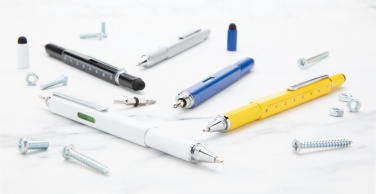 Logo trade promotional items image of: 5-in-1 aluminium toolpen