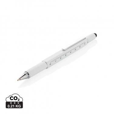 Logotrade promotional gift image of: 5-in-1 aluminium toolpen