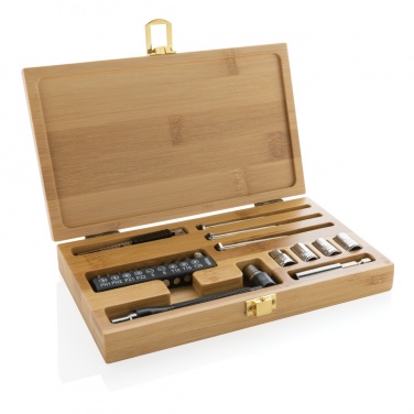 Logo trade promotional giveaways picture of: Carvine 21 pcs bamboo tool set