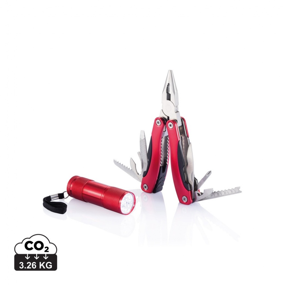 Logo trade advertising product photo of: Multitool and torch set