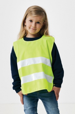 Logo trade promotional giveaways picture of: GRS recycled PET high-visibility safety vest 3-6 years