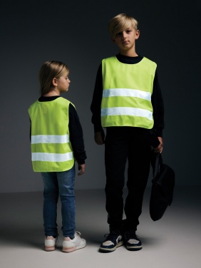 Logo trade advertising products image of: GRS recycled PET high-visibility safety vest 3-6 years