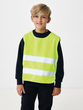 Logo trade promotional merchandise photo of: GRS recycled PET high-visibility safety vest 7-12 years