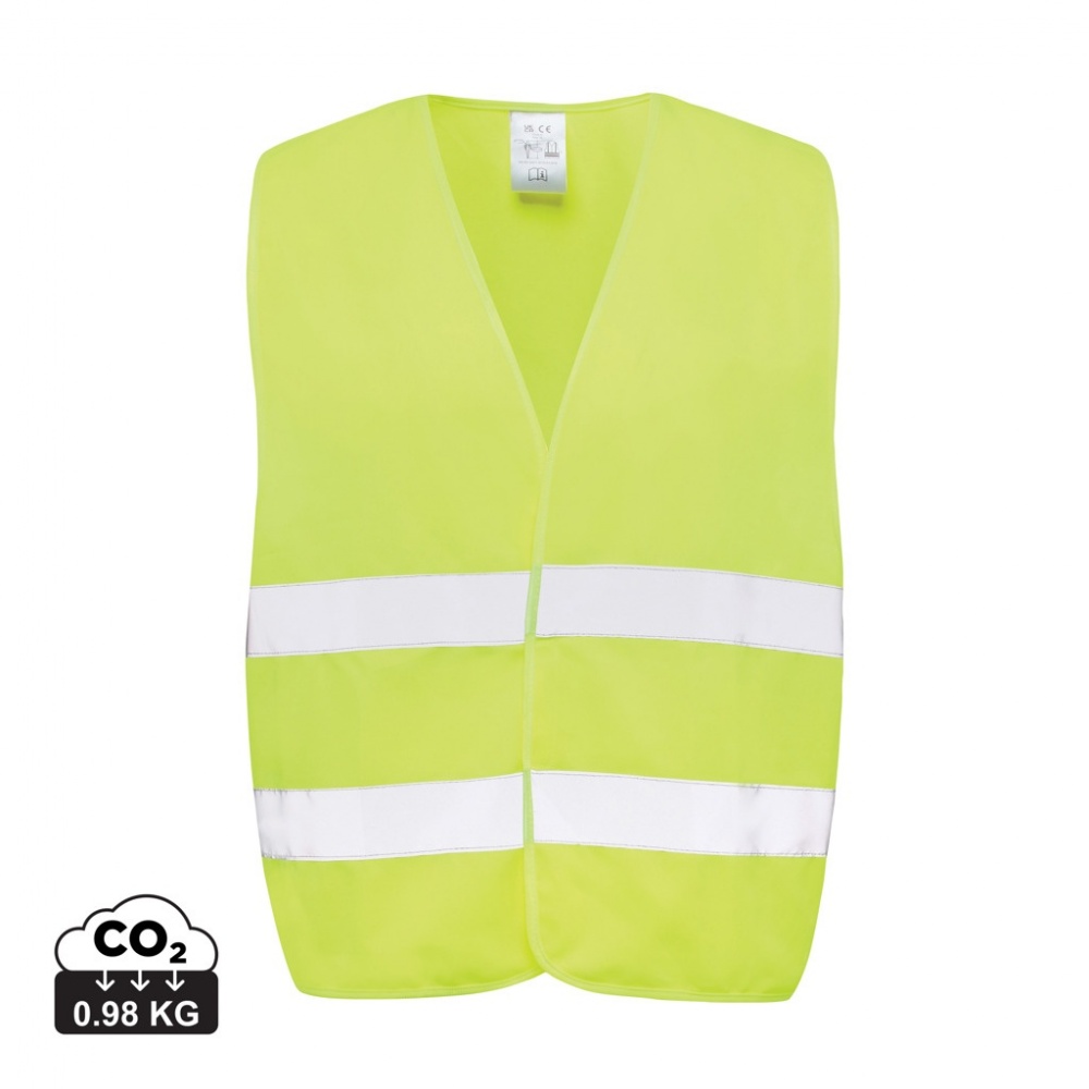 Logotrade promotional item image of: GRS recycled PET high-visibility safety vest