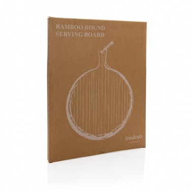 Logo trade promotional giveaways image of: Ukiyo bamboo round serving board