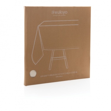 Logo trade promotional merchandise picture of: Ukiyo Aware™ 180gr rcotton table cloth 250x140cm