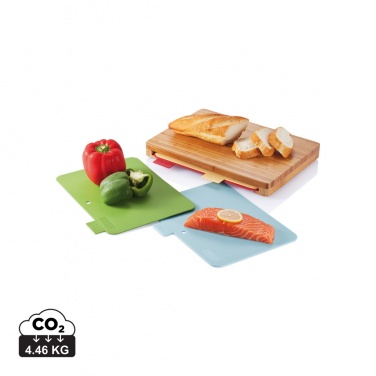 Logotrade promotional merchandise picture of: Cutting board with 4pcs hygienic boards