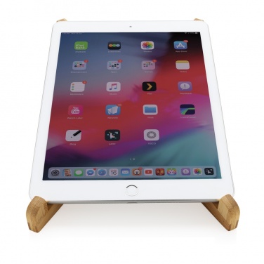 Logotrade promotional product picture of: Bamboo portable laptop stand