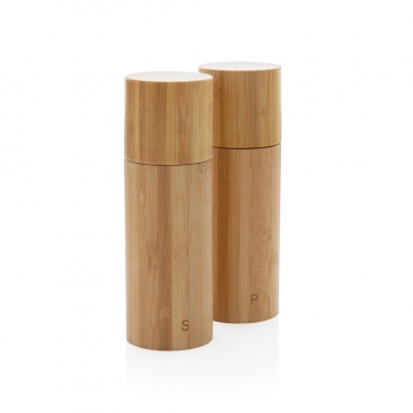 Logotrade business gift image of: Ukiyo bamboo salt and pepper mill set