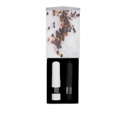 Logo trade corporate gifts image of: Electric pepper and salt mill set