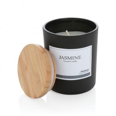 Logotrade promotional products photo of: Ukiyo deluxe scented candle with bamboo lid