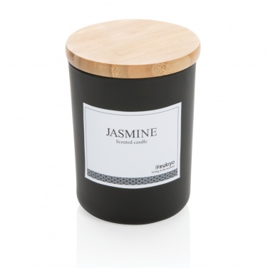 Logo trade corporate gifts picture of: Ukiyo deluxe scented candle with bamboo lid