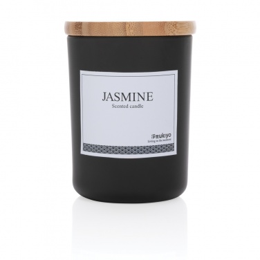 Logo trade corporate gifts picture of: Ukiyo deluxe scented candle with bamboo lid