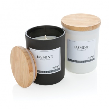 Logotrade advertising product picture of: Ukiyo deluxe scented candle with bamboo lid