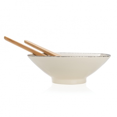 Logotrade promotional products photo of: Ukiyo salad bowl with bamboo salad server