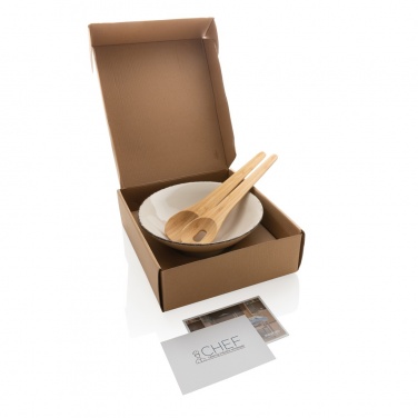 Logotrade promotional merchandise photo of: Ukiyo salad bowl with bamboo salad server