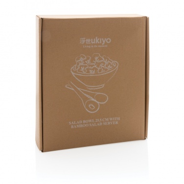 Logotrade business gift image of: Ukiyo salad bowl with bamboo salad server