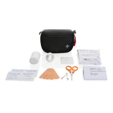 Logotrade promotional merchandise photo of: RCS recycled nubuck PU pouch first aid set mailable