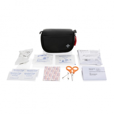 Logo trade corporate gifts picture of: RCS recycled nubuck PU pouch first aid set mailable