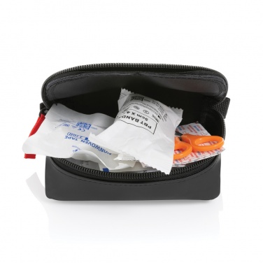 Logotrade promotional merchandise image of: RCS recycled nubuck PU pouch first aid set mailable